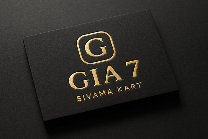 Altın Yaldızlı Sıvama Kartvizit - Kartvizit Çeşitleri