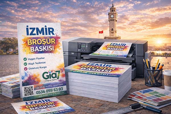 İzmir A5 Broşür Baskı - A5 tek yön / Çift Yön Baskı