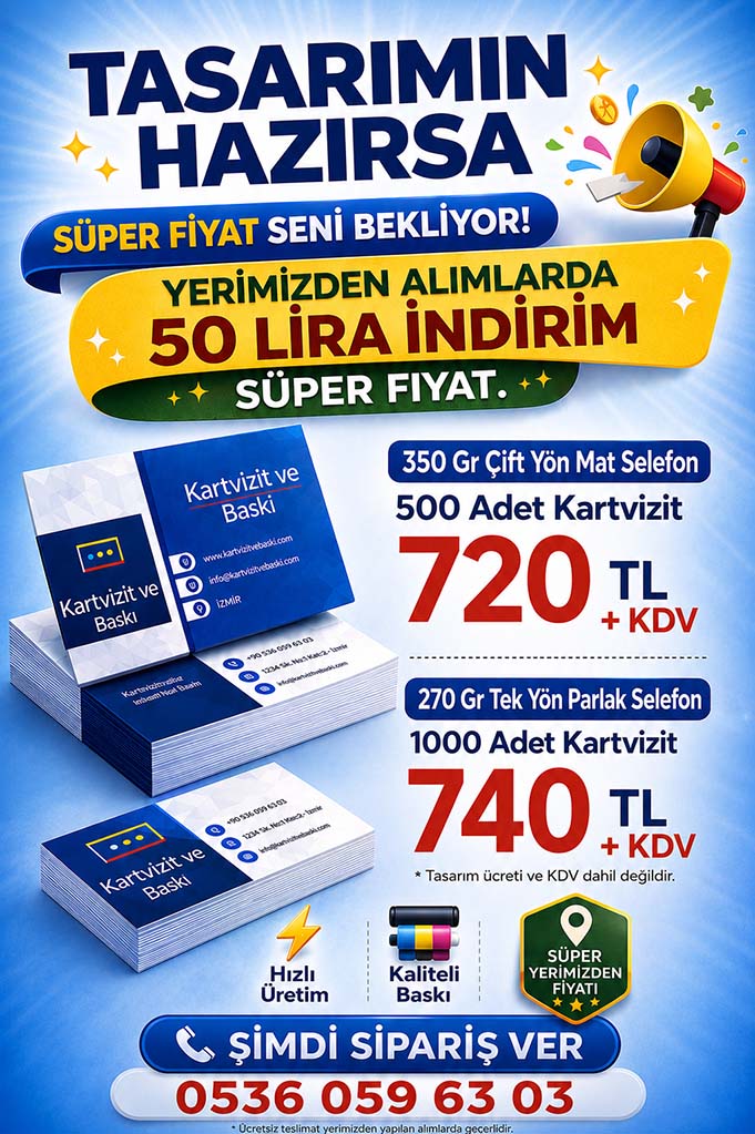 İzmir Kartvizit Fiyatlari