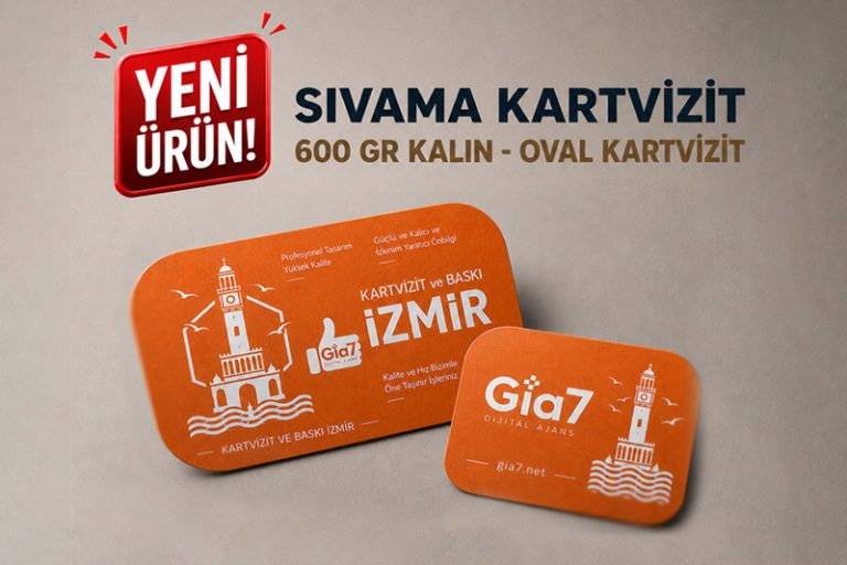 600 gr kalin oval sivama kartvizit