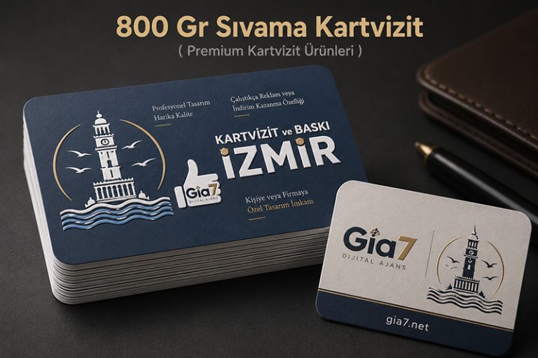800 gr sivama kartvizit - izmir kartvizit
