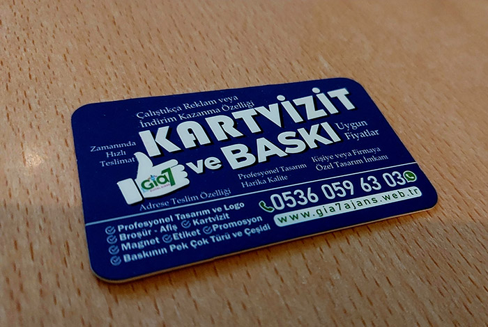 İzmir Kartvizit - Sıvama Kartvizit